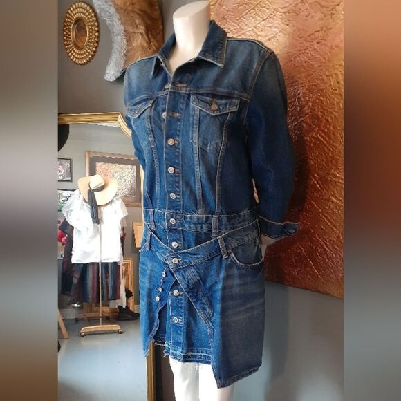 NWT Zara Limited Edition Denim Mini Dress - Picture 3 of 12